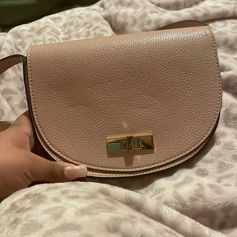 Pink/beige Steve Madden shoulder bag